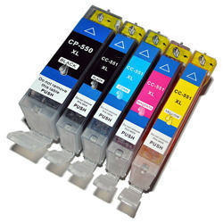 Set of 5 x Canon PGI-570 & CLI-571 XL Ink Cartridge Compatibles - Click Image to Close
