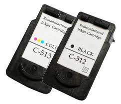 Canon PG-512 (PG-510) Black & CL-513 (CL-513) Colour Cartridges - Click Image to Close