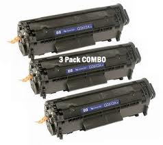Value Pack of 3 X HP 12A (Q2612A) Compatible Toner Cartridges