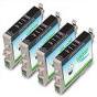 Epson T0801 Black Value Pack of 4 Compatible Cartridges (TO801)