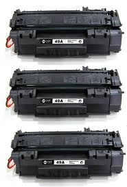 Value Pack of 3 X HP 49X Black Compatible Toner Cartridges