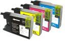 Full Set Brother LC1240-XL (LC1280) Compatible (4) Ink Cartridge - Click Image to Close